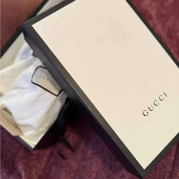 Gucci Monogram Sneakers with Red and Green Stripes - Picture 6 of 6